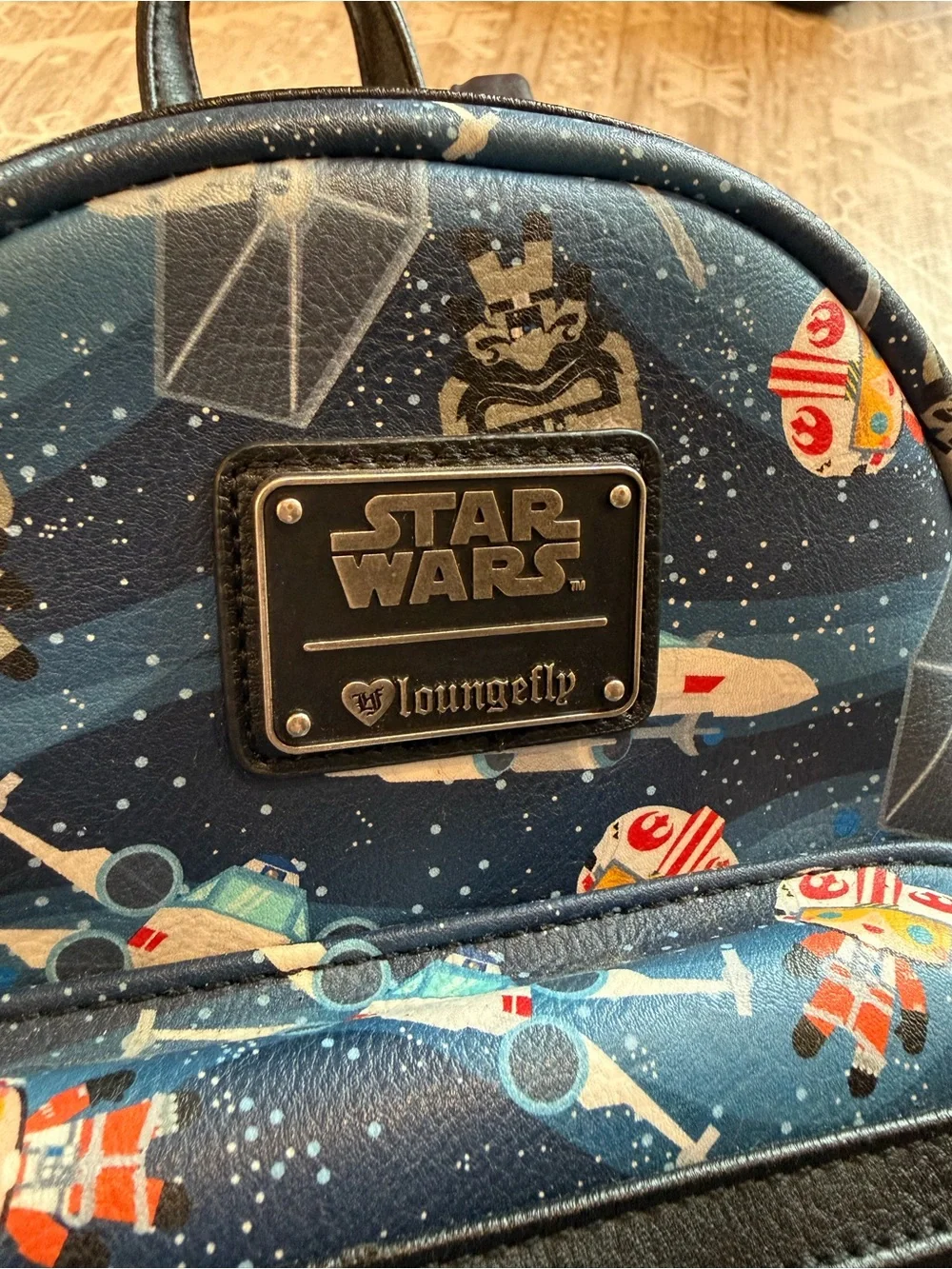 Star Wars x Loungefly Star Wars Navy Blue Galactic Kids Mini Backpack